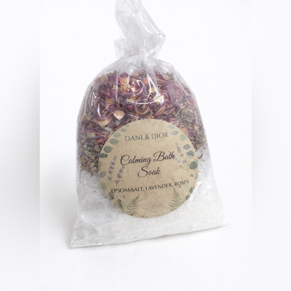 Other - Herbal Calming Bath Soak- Epsom Salt-Lavender-Roses